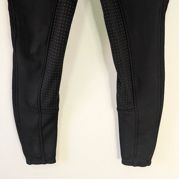 Horze Active Black Winter Silicone Full Seat Pull On Tights - Picture 5 of 8